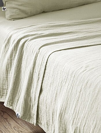Drap plat gaze de coton