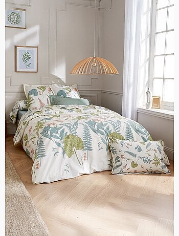 Drap plat imprimé coton percale 80 fils/cm²