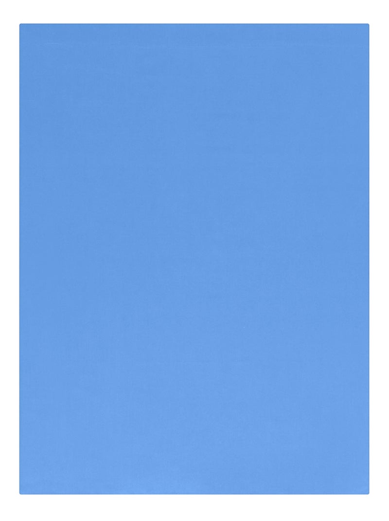 Drap plat Influence Percale   - DODO Bleu topaze - Kiabi