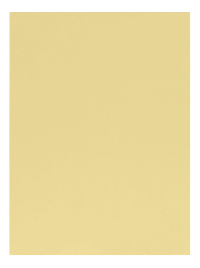 Drap plat Influence Percale   - DODO Jaune pâle - Kiabi
