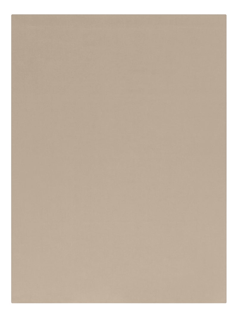 Drap plat Influence Percale   - DODO Marron clair - Kiabi