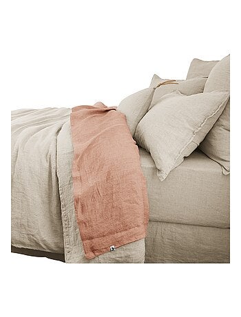 Drap plat lin lavé collection Soline