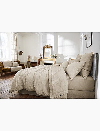 Drap plat – Lin lavé Français - SOLINE