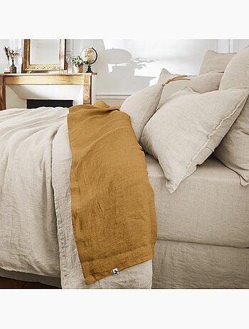Drap plat – Lin lavé Français - SOLINE