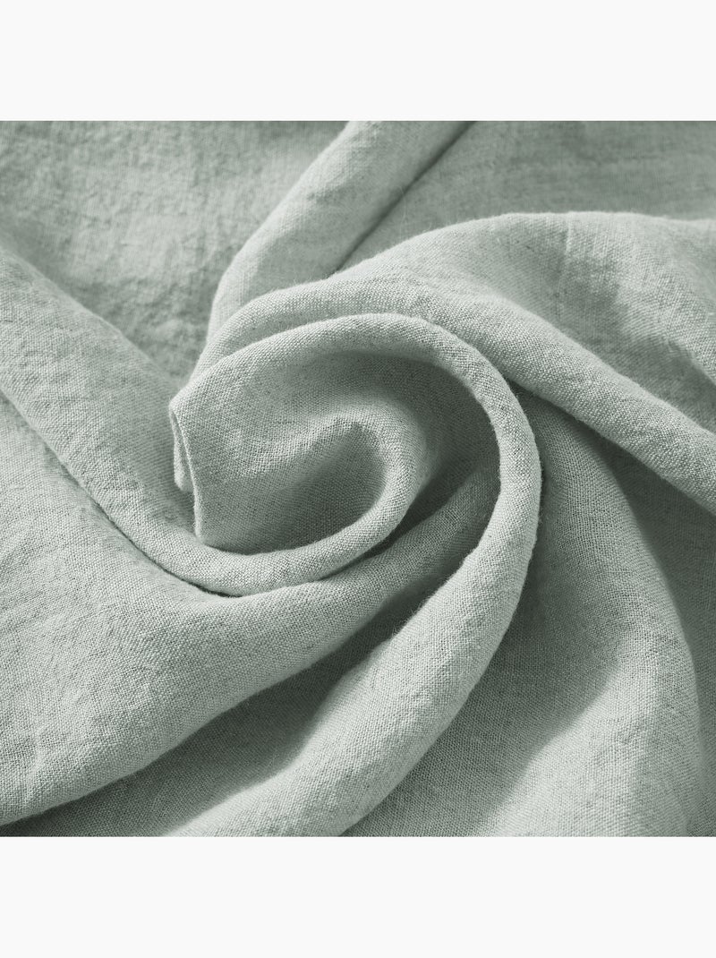 Drap plat – Lin lavé Français - SOLINE Orange - Kiabi