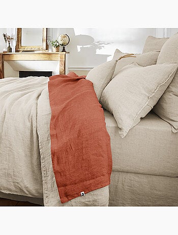 Drap plat – Lin lavé Français - SOLINE
