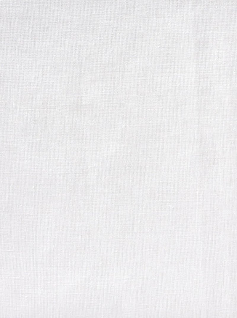 Drap plat lin made in France Blanc - Kiabi