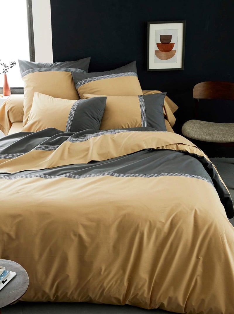 Drap plat MACASSAR Marron glacé - Kiabi