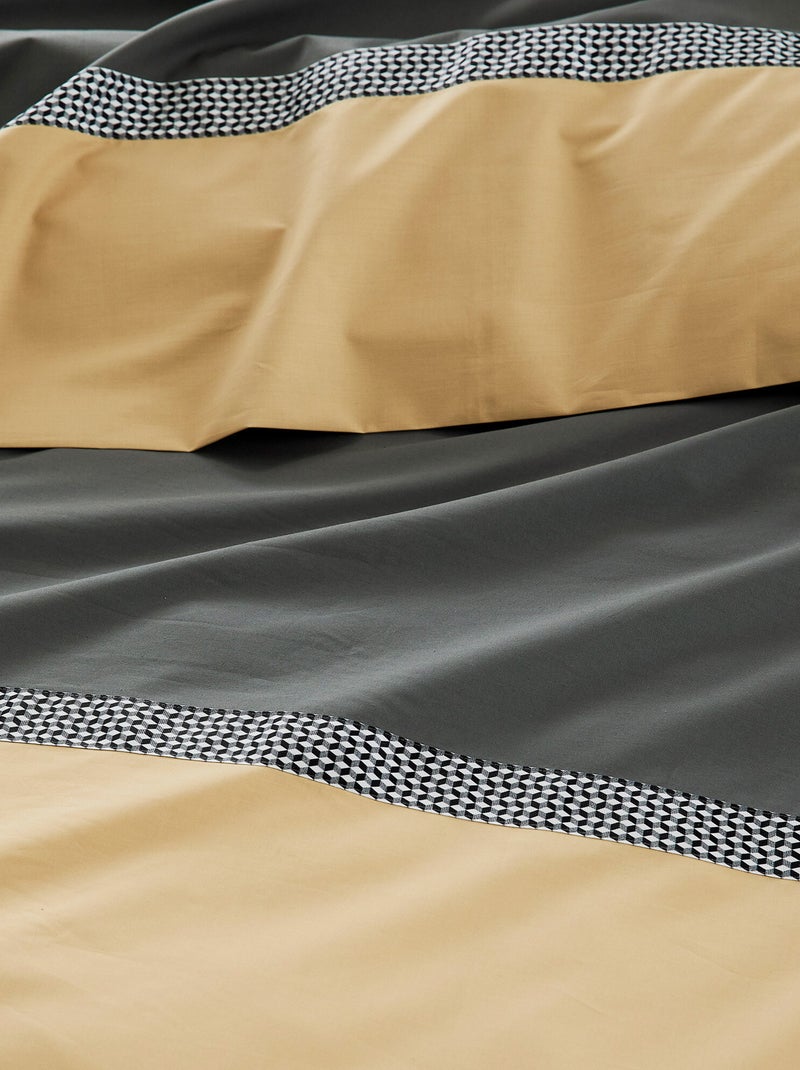 Drap plat MACASSAR Marron glacé - Kiabi