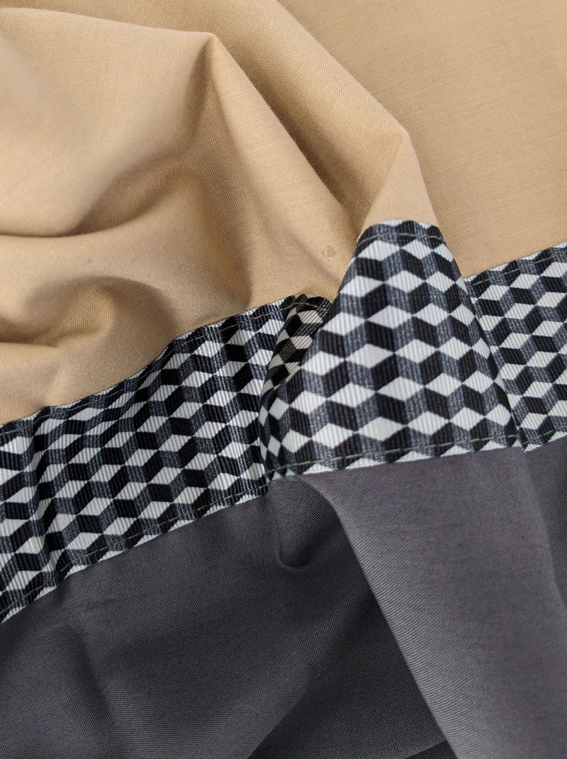 Drap plat MACASSAR Marron glacé - Kiabi