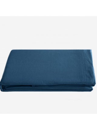 Drap plat Palace pur coton teint lavé, 63 fils/cm² Vent du sud
