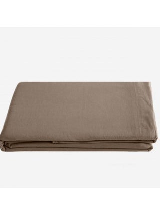 Drap plat Palace pur coton teint lavé, 63 fils/cm² Vent du sud