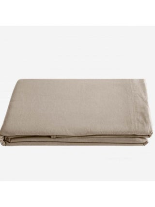 Drap plat Palace pur coton teint lavé, 63 fils/cm² Vent du sud