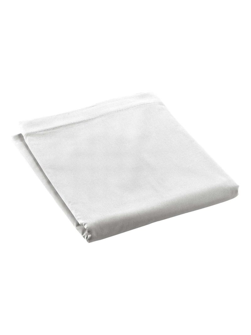 Drap Plat Percale de Coton 78fils Percale PROMO LINGE Blanc - Kiabi