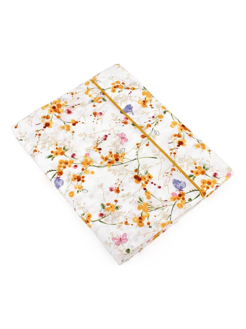 Drap plat percale de coton BEL AMOUR Jaune - Kiabi