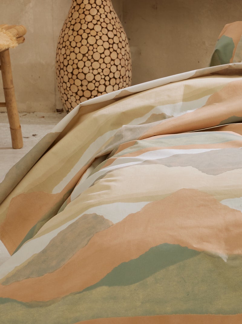 Drap plat percale de coton LAND CRAIE Multicolore - Kiabi