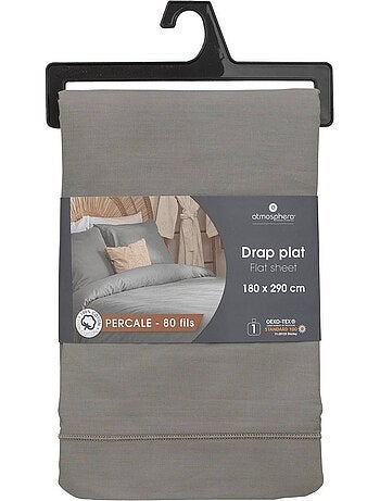 Drap plat en percale de coton landiha
