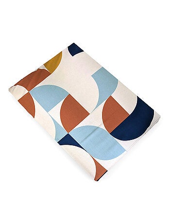 Drap plat percale de coton MODULO