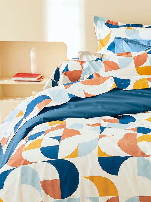 Drap plat percale de coton MODULO - Kiabi Drap plat percale de coton MODULO - Kiabi