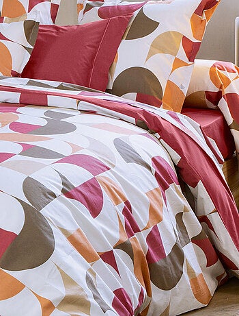 Drap plat percale de coton MODULO