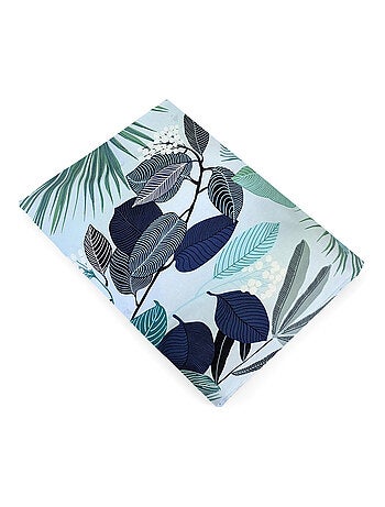 Drap plat percale de coton MOOREA PACIFIC bleu cobalt