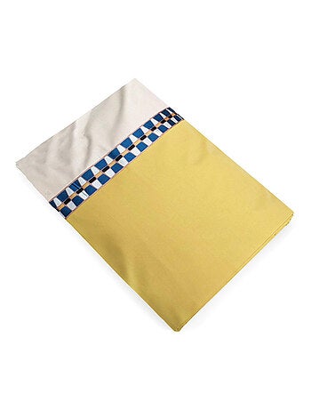 Drap plat percale de coton ROMY AMBRE