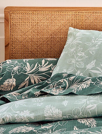 Drap plat percale de coton végétal