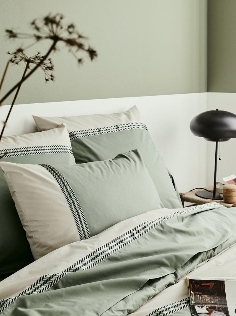 Drap plat percale NOA Kaki - Kiabi