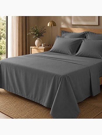 Drap Plat Percale – Pur Coton Peigné Longues Fibres 80 Fils/cm²