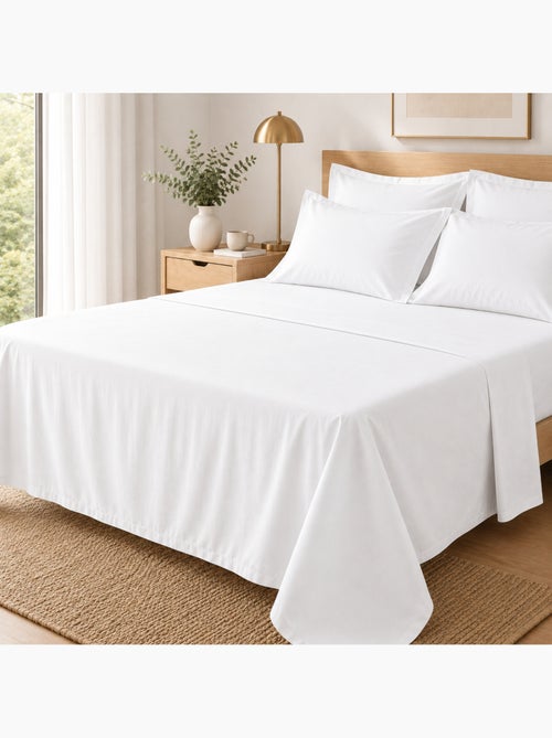 Drap Plat Percale – Pur Coton Peigné Longues Fibres 80 Fils/cm² - Kiabi