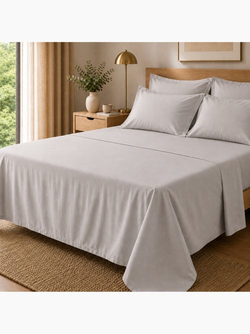 Drap Plat Percale – Pur Coton Peigné Longues Fibres 80 Fils/cm² - Kiabi