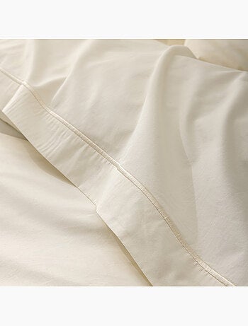 Drap Plat Percale – Pur Coton Peigné Longues Fibres 80 Fils/cm²