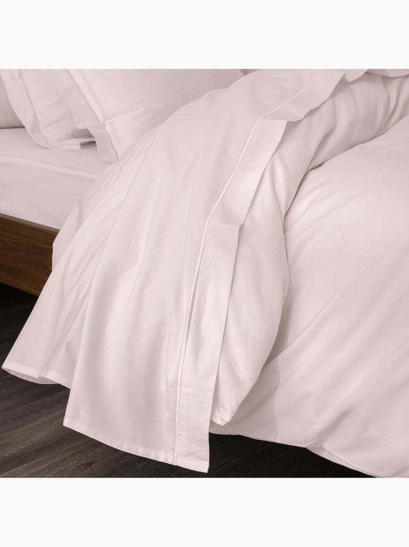 Drap Plat Percale – Pur Coton Peigné Longues Fibres 80 Fils/cm² Rose - Kiabi