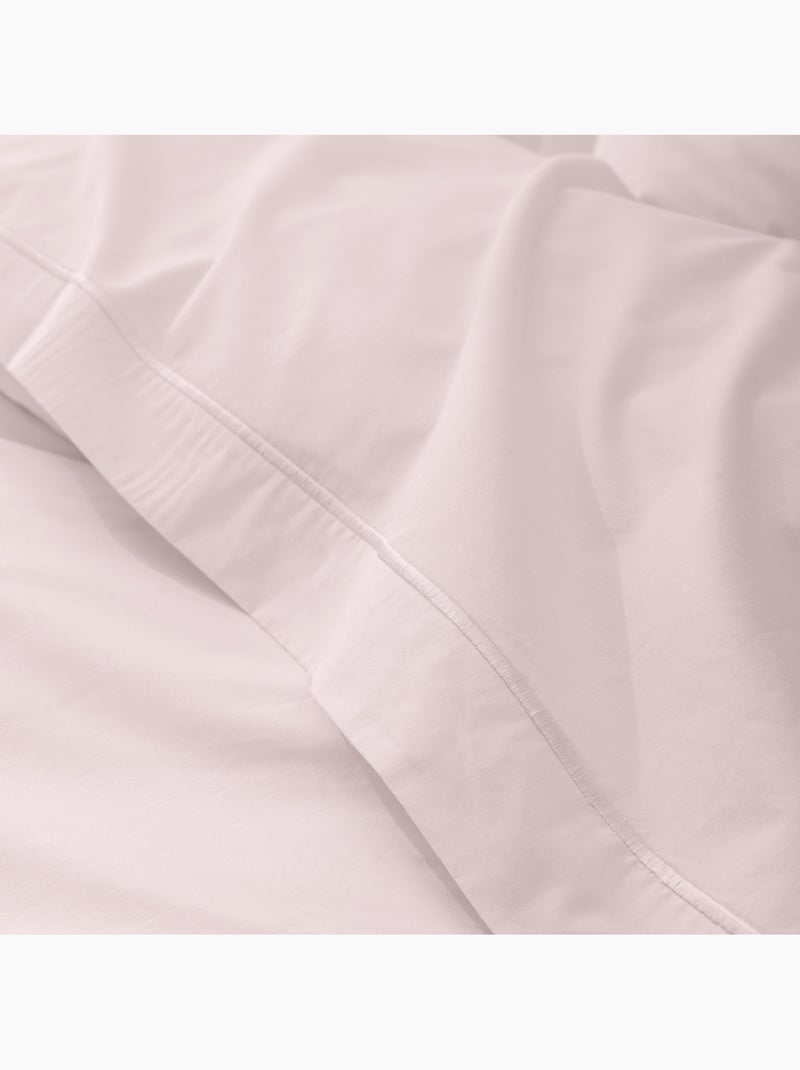 Drap Plat Percale – Pur Coton Peigné Longues Fibres 80 Fils/cm² Rose - Kiabi