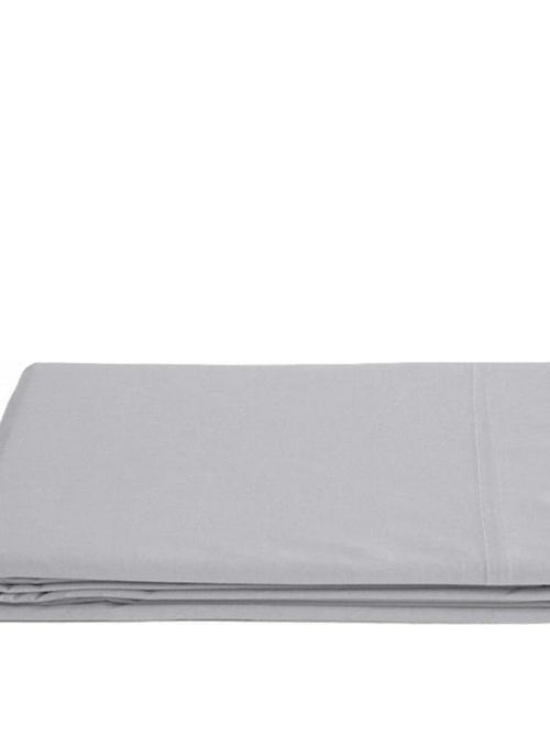 Drap plat percale pur coton peigné longues fibres 80 fils/cm² Vent du sud - Perle - 180 x 290 cm pou - Kiabi