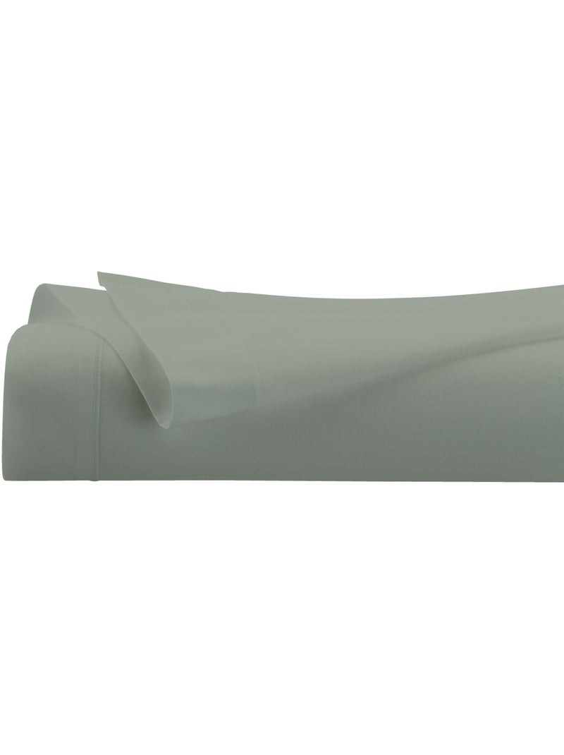 Drap plat percale vert 240x290cm Vert - Kiabi