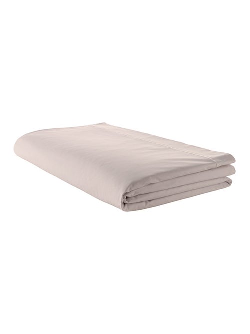 Drap plat piqué uni en percale de coton - Kiabi