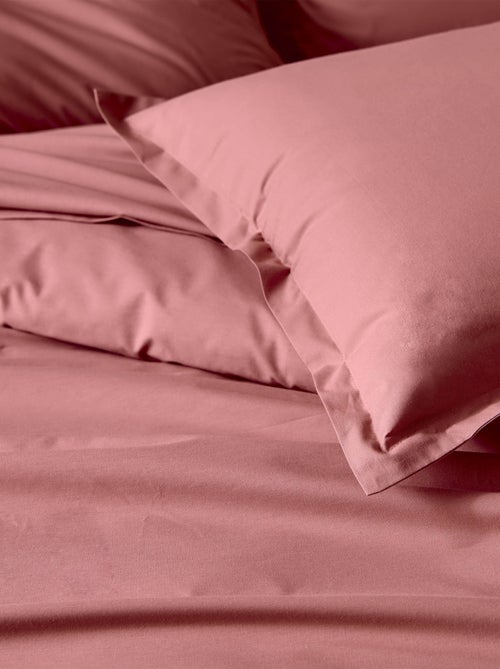 Drap plat piqué uni en percale de coton - Kiabi