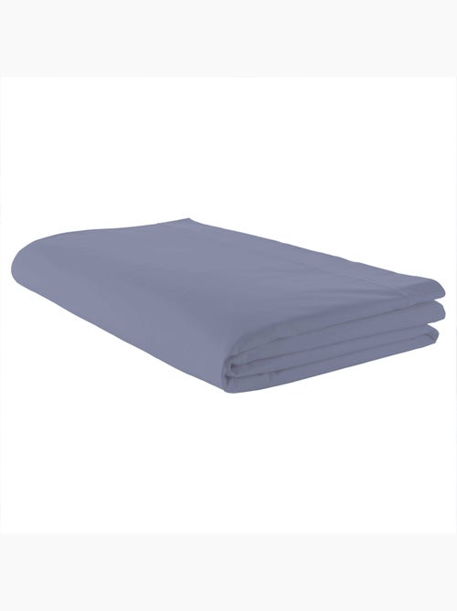 Drap plat piqué uni en percale de coton - Kiabi