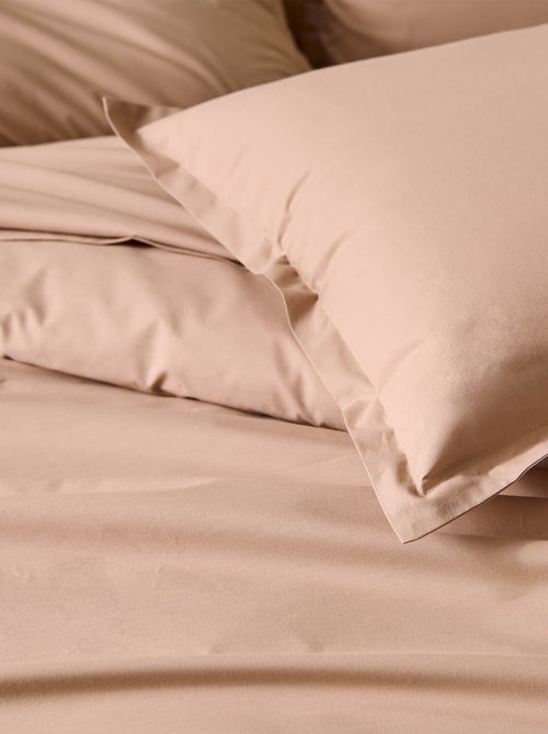 Drap plat piqué uni en percale de coton - Kiabi