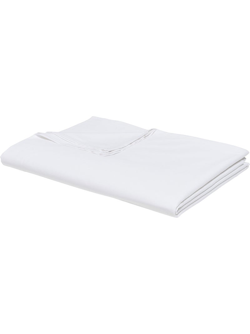 Drap plat pour lit 2 personnes uni ESSENTIAL Blanc - Kiabi