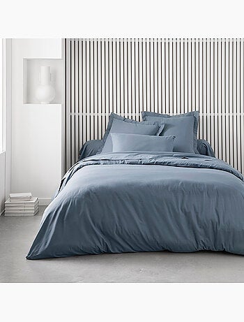 Drap plat pour lit 2 personnes uni ESSENTIAL