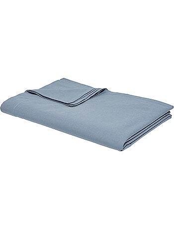 Drap plat pour lit 2 personnes uni ESSENTIAL