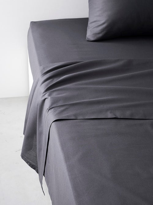 Drap plat pour lit 2 personnes uni ESSENTIAL - Kiabi