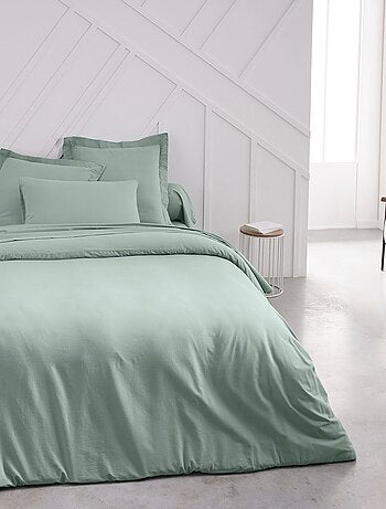 Drap plat pour lit 2 personnes uni ESSENTIAL