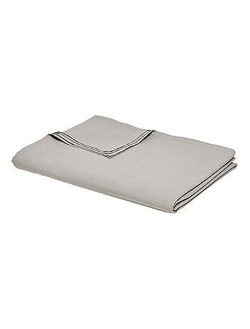 Drap plat pour lit 2 personnes uni ORGANIC