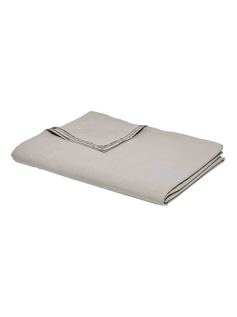 Drap plat pour lit 2 personnes uni ORGANIC Beige - Kiabi