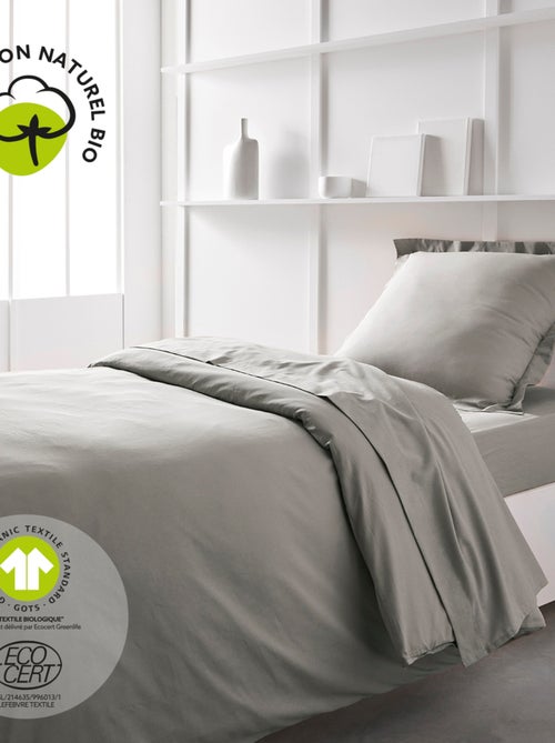 Drap plat pour lit 2 personnes uni ORGANIC - Kiabi