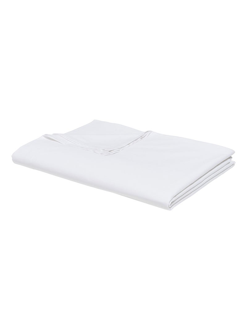 Drap plat pour lit 2 personnes uni ORGANIC Blanc - Kiabi