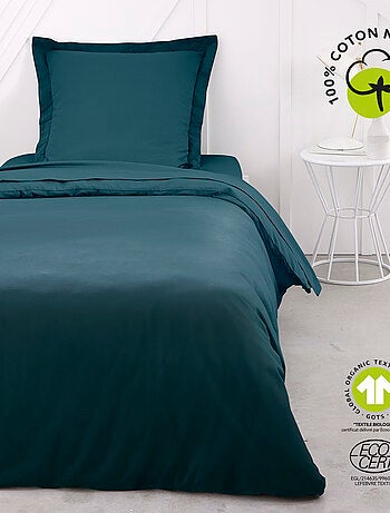 Drap plat pour lit 2 personnes uni ORGANIC